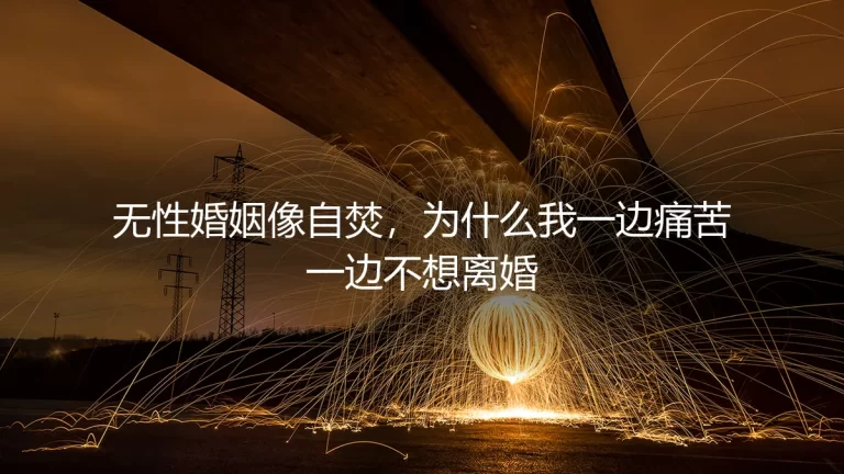 无性婚姻像自焚：为什么我一边痛苦一边不想离婚？